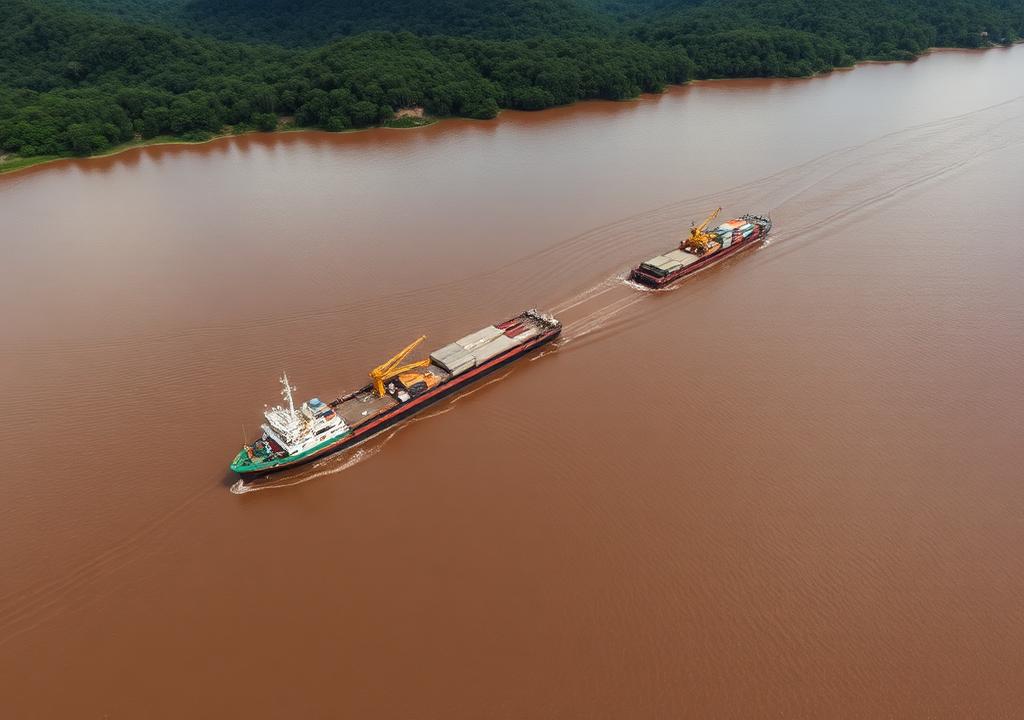 Embarcação de monitoramento no Canal do Quiriri